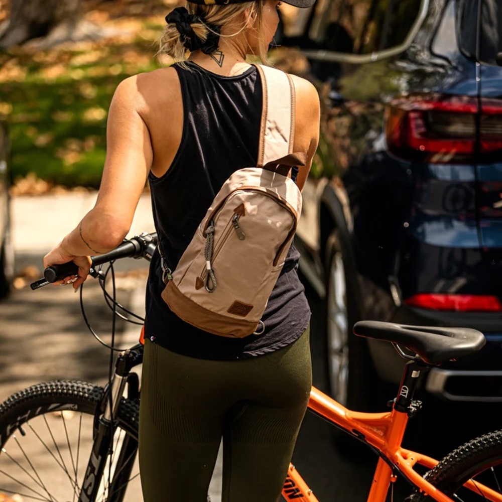 The Same Direction Urban Light Coated Canvas Sling Bag Unisex